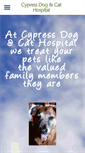 Mobile Screenshot of cypressdogandcathospital.com